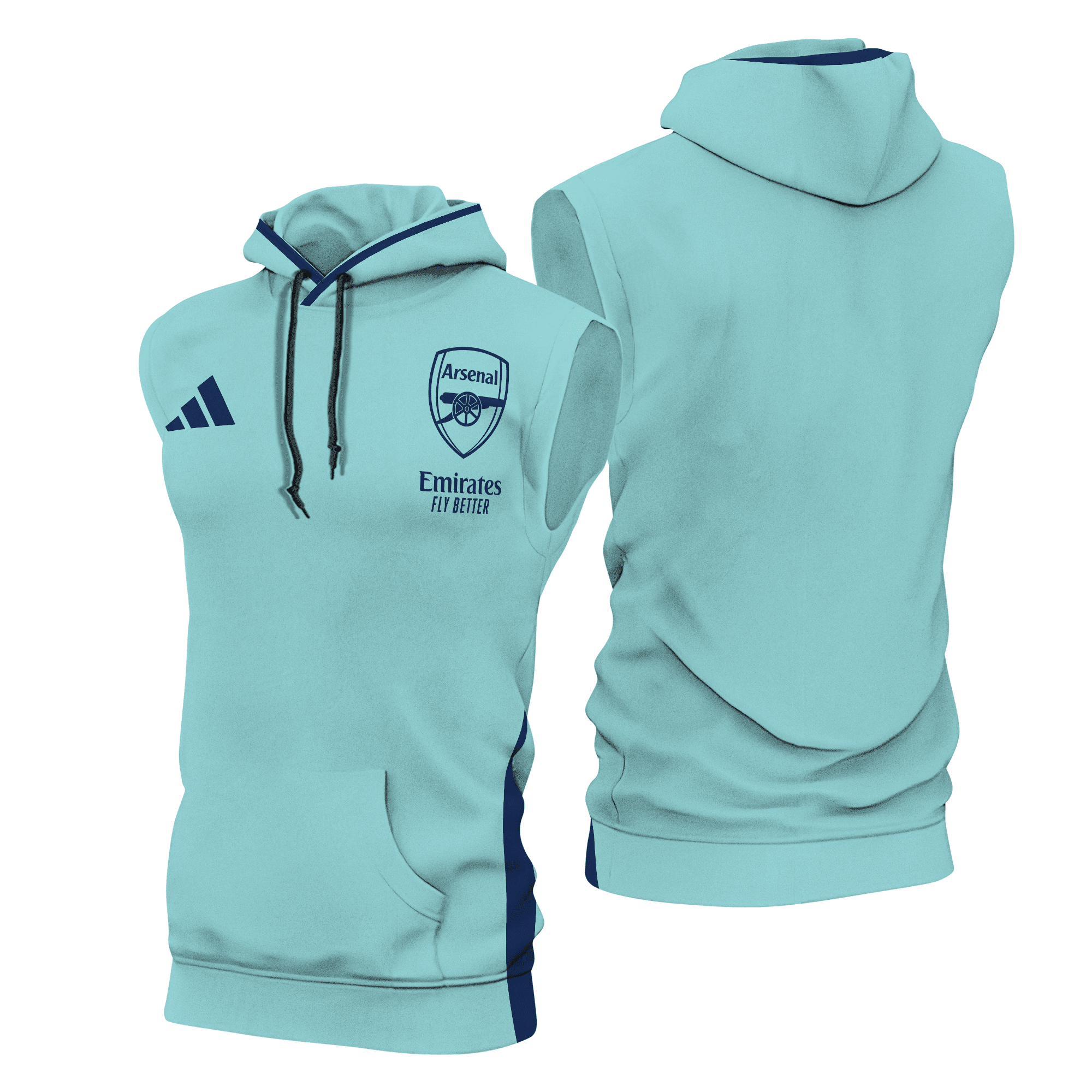 Arsenal-Training-Sleeveless-Hoodie-2425-Season-SCC1244 Arsenal Training Sleeveless Hoodie 24/25 Season SCC1244