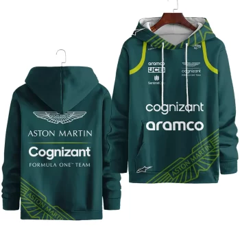 Aston Martin F1 Team Gray Camouflage Style  Unisex Performance Hoodie