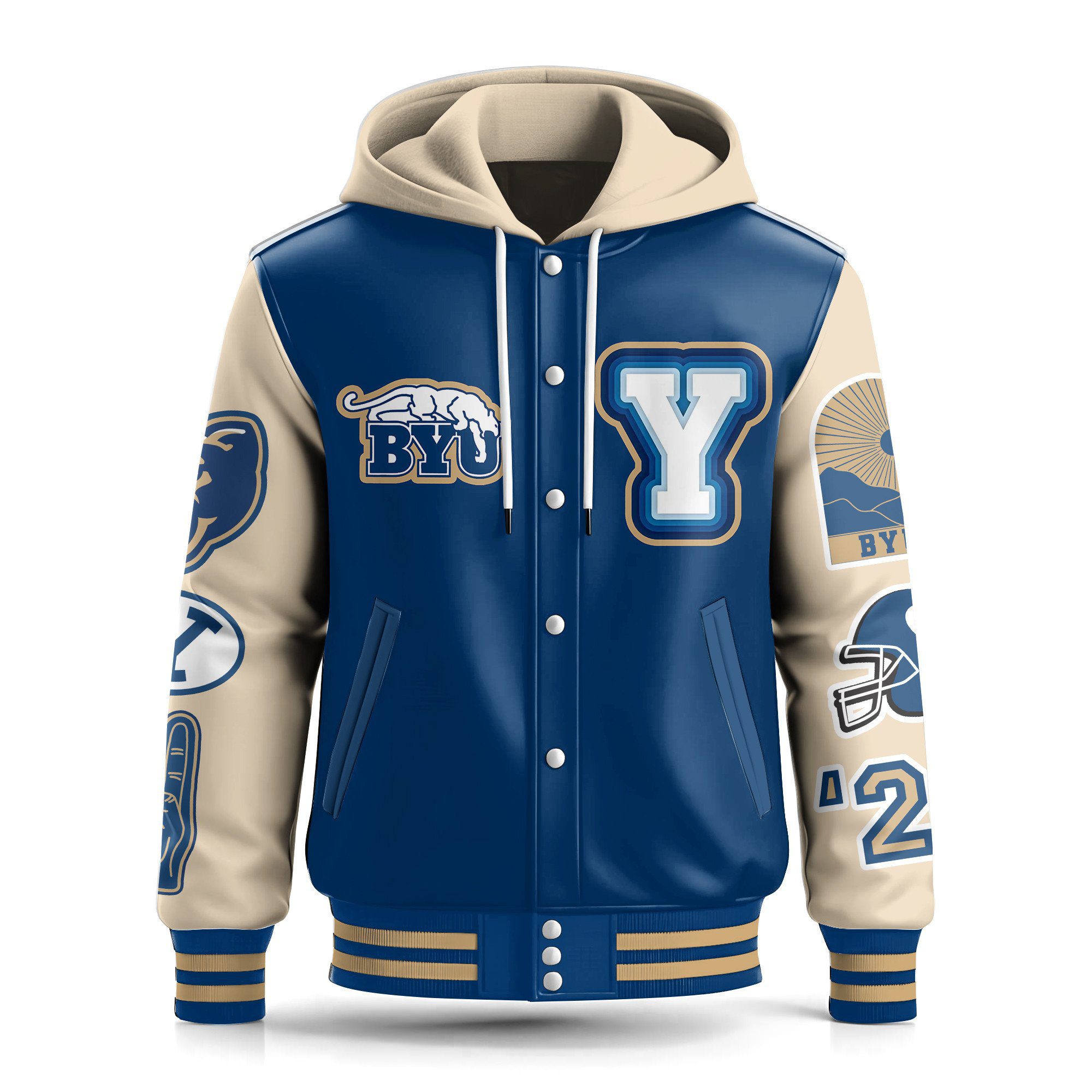 BYU-Cougars-Special-Hooded-Baseball-Jacket-Varsity-Jacket-CHB1287-1
