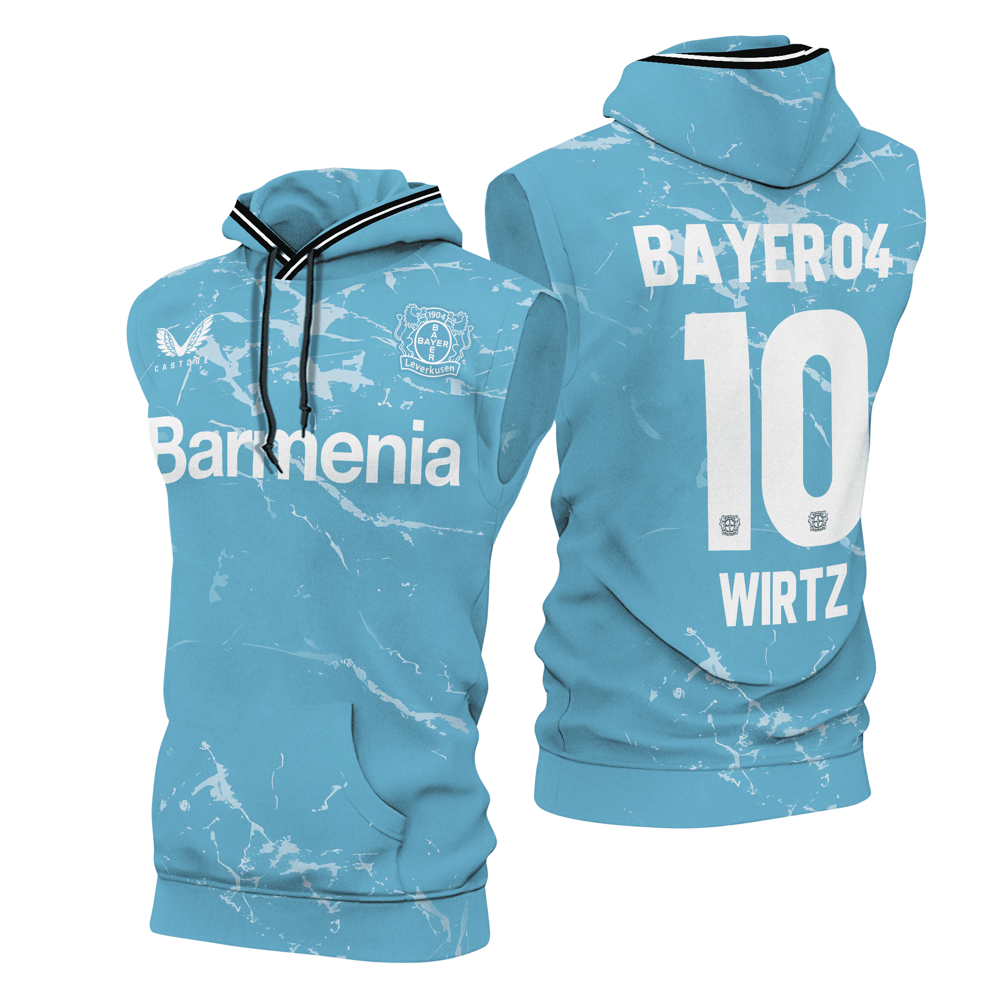 Bayer-04-Leverkusen-Sleeveless-Hoodie-SCC1531 Bayer 04 Leverkusen Sleeveless Hoodie SCC1531