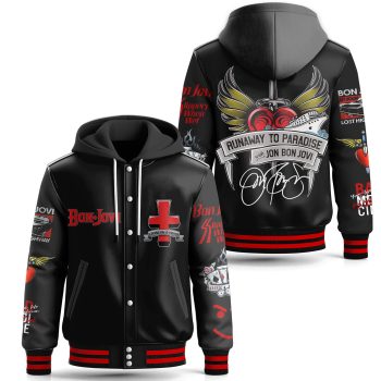 Bon Jovi Special Hooded Baseball Jacket Varsity Jacket CHB1195