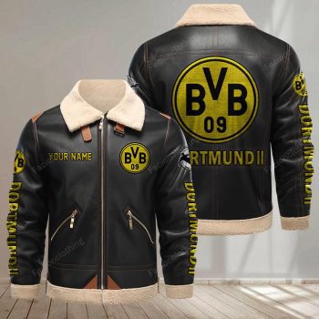 Borussia Dortmund II Leather Jacket - Black