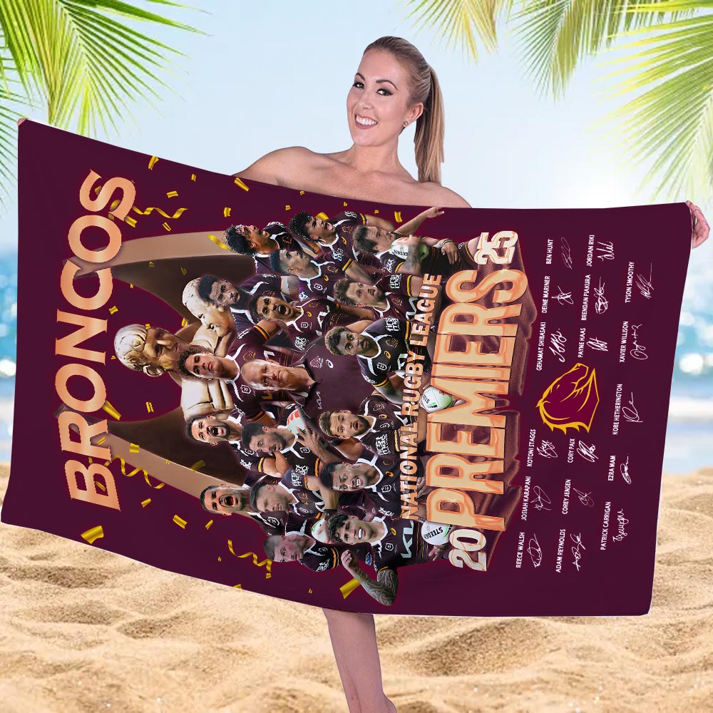 Brisbane-Broncos-2025-NRL-Premiers-Rectangle-Beach-Towel-TWG1025-1