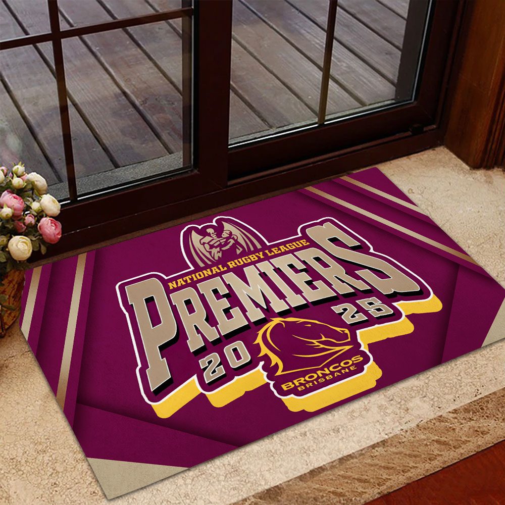 Brisbane-Broncos-2025-Premiers-Doormat-DMM1029 Brisbane Broncos 2025 Premiers Doormat DMM1029