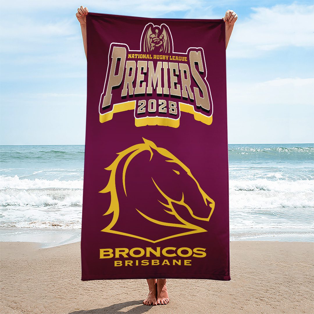 Brisbane-Broncos-2025-Premiership-Rectangle-Beach-Towel-TWG1082 Brisbane Broncos 2025 Premiership Rectangle Beach Towel TWG1082