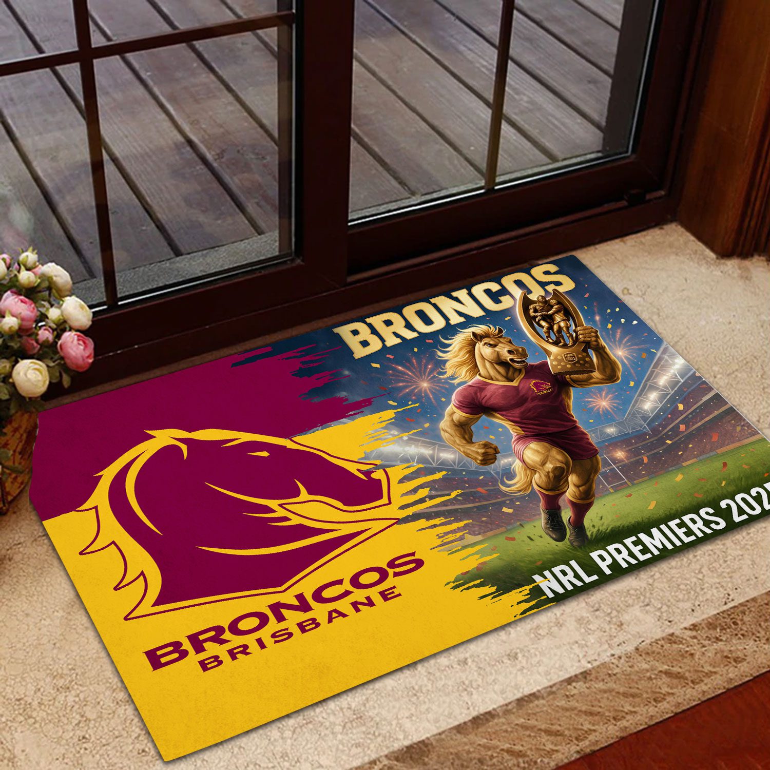 Brisbane-Broncos-Doormat-DMM1016 Brisbane Broncos Doormat DMM1016