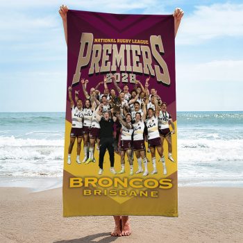 Brisbane Broncos Rectangle Beach Towel TWG1042