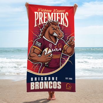 Brisbane Broncos Rectangle Beach Towel TWG1048