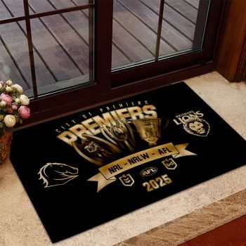 Brisbane Broncos x Brisbane Lions Premiers 2025 Premiers Doormat DMM1027