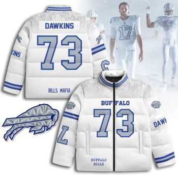 Buffalo Bills Rivalry Series Stand Collar Puffer Jacket - Dion Dawkins - 73