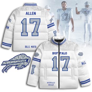 Buffalo Bills Rivalry Series Stand Collar Puffer Jacket - Josh Allen - 17