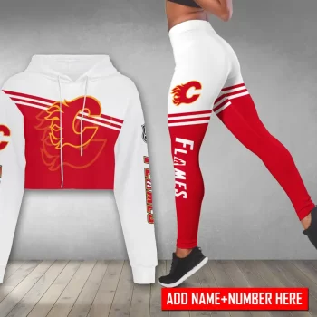 Calgary Flames Personalized Combo Croptop Hoodie And Leggings CHL1165