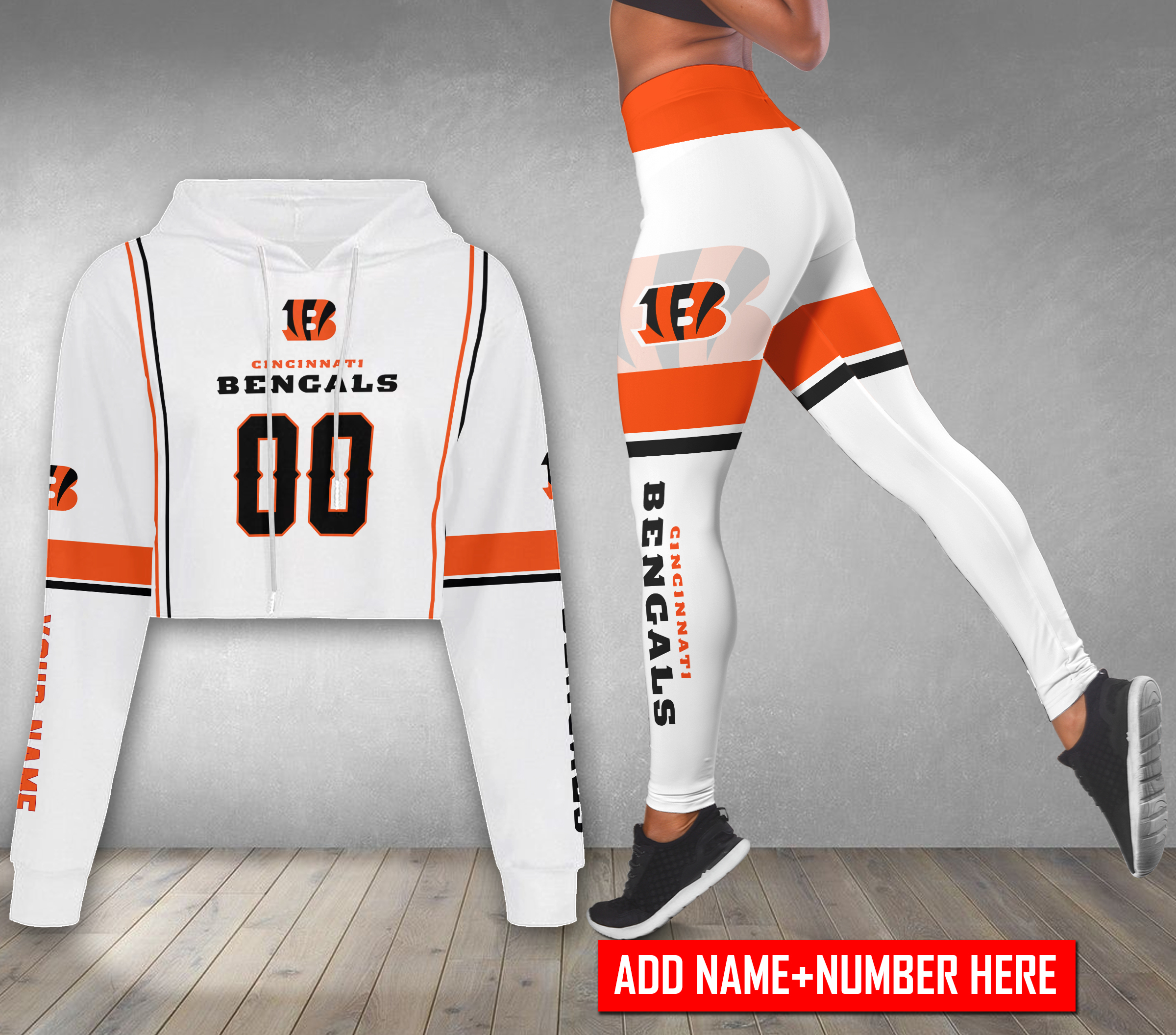 Cincinnati-Bengals-Personalized-Combo-Croptop-Hoodie-And-Leggings-CHL1149 Cincinnati Bengals Personalized Combo Croptop Hoodie And Leggings CHL1149