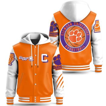 Clemson Tigers Special Hooded Baseball Jacket Varsity Jacket CHB1247