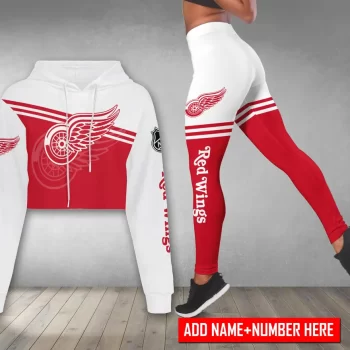 Detroit Red Wings  Personalized Combo Croptop Hoodie And Leggings CHL1186