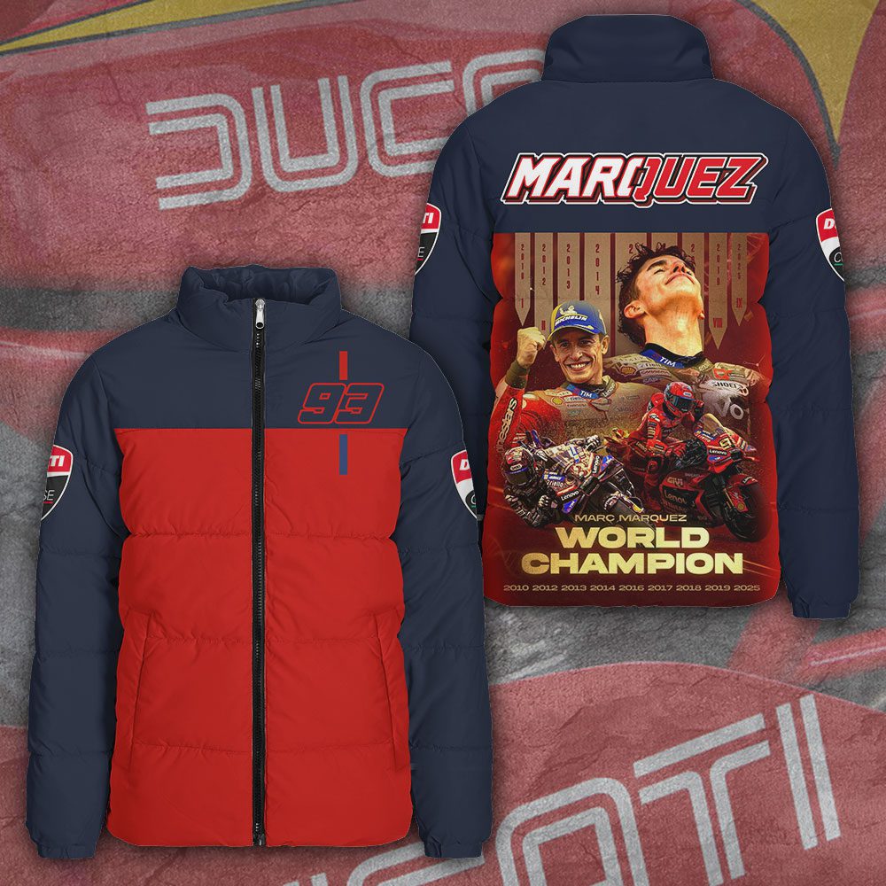 Ducati-Lenovo-Team-3D-Stand-Collar-Puffer-Jacket Ducati Lenovo Team 3D Stand Collar Puffer Jacket