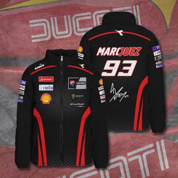 Ducati Lenovo Team x Marc Marquez 3D Stand Collar Puffer Jacket