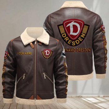 Dynamo Dresden Leather Jacket - Brown