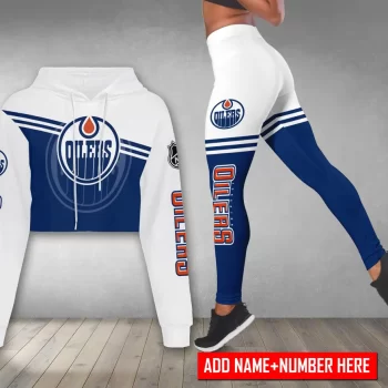 Edmonton Oilers Personalized Combo Croptop Hoodie And Leggings CHL1172