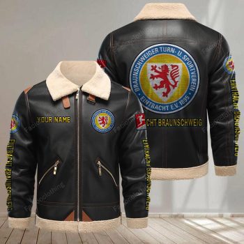 Eintracht Braunschweig Leather Jacket - Black