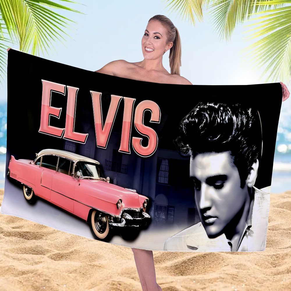 Elvis-Presley-Rectangle-Beach-Towel-TWG1125 Elvis Presley Rectangle Beach Towel TWG1125