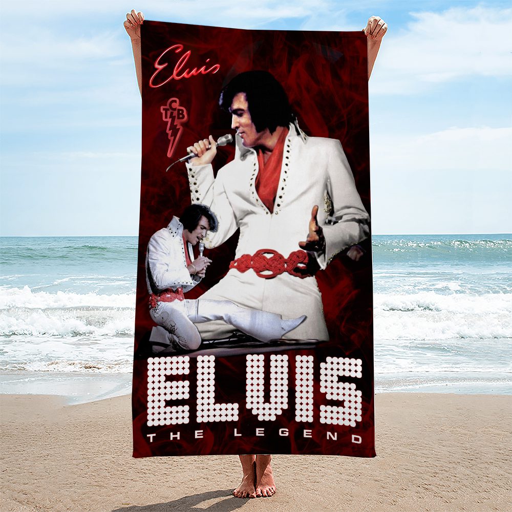 Elvis-Presley-Rectangle-Beach-Towel-TWG1139 Elvis Presley Rectangle Beach Towel TWG1139