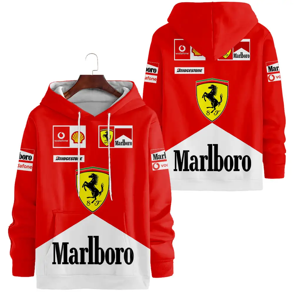 F1-Racing-Ferra.ri-Marlboro-Team-Unisex-Performance-Hoodie F1 Racing Ferra.ri Marlboro Team Unisex Performance Hoodie