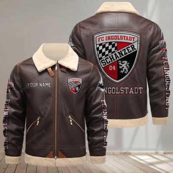 FC Ingolstadt Leather Jacket - Brown