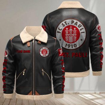 FC St. Pauli Leather Jacket - Black