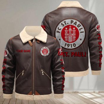 FC St. Pauli Leather Jacket - Brown