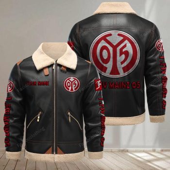 FSV Mainz 05 Leather Jacket - Black