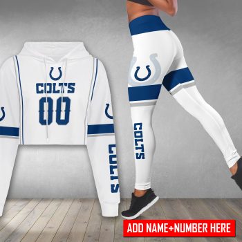 Indianapolis Colts Personalized Combo Croptop Hoodie And Leggings CHL1150