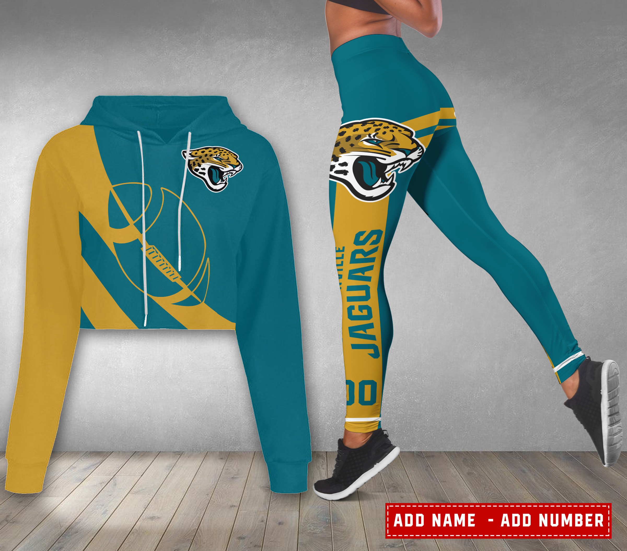 Jacksonville-Jaguars-Personalized-Combo-Croptop-Hoodie-And-Leggings-CHL1155 Jacksonville Jaguars Personalized Combo Croptop Hoodie And Leggings CHL1155
