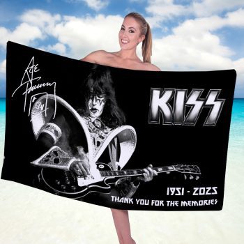 KISS x Ace Frehley Rectangle Beach Towel TWG1029