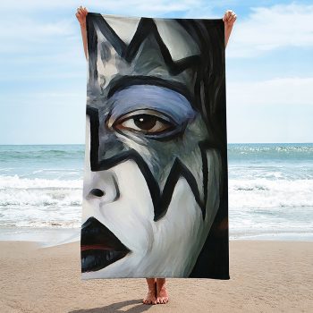 KISS x Ace Frehley Rectangle Beach Towel TWG1054