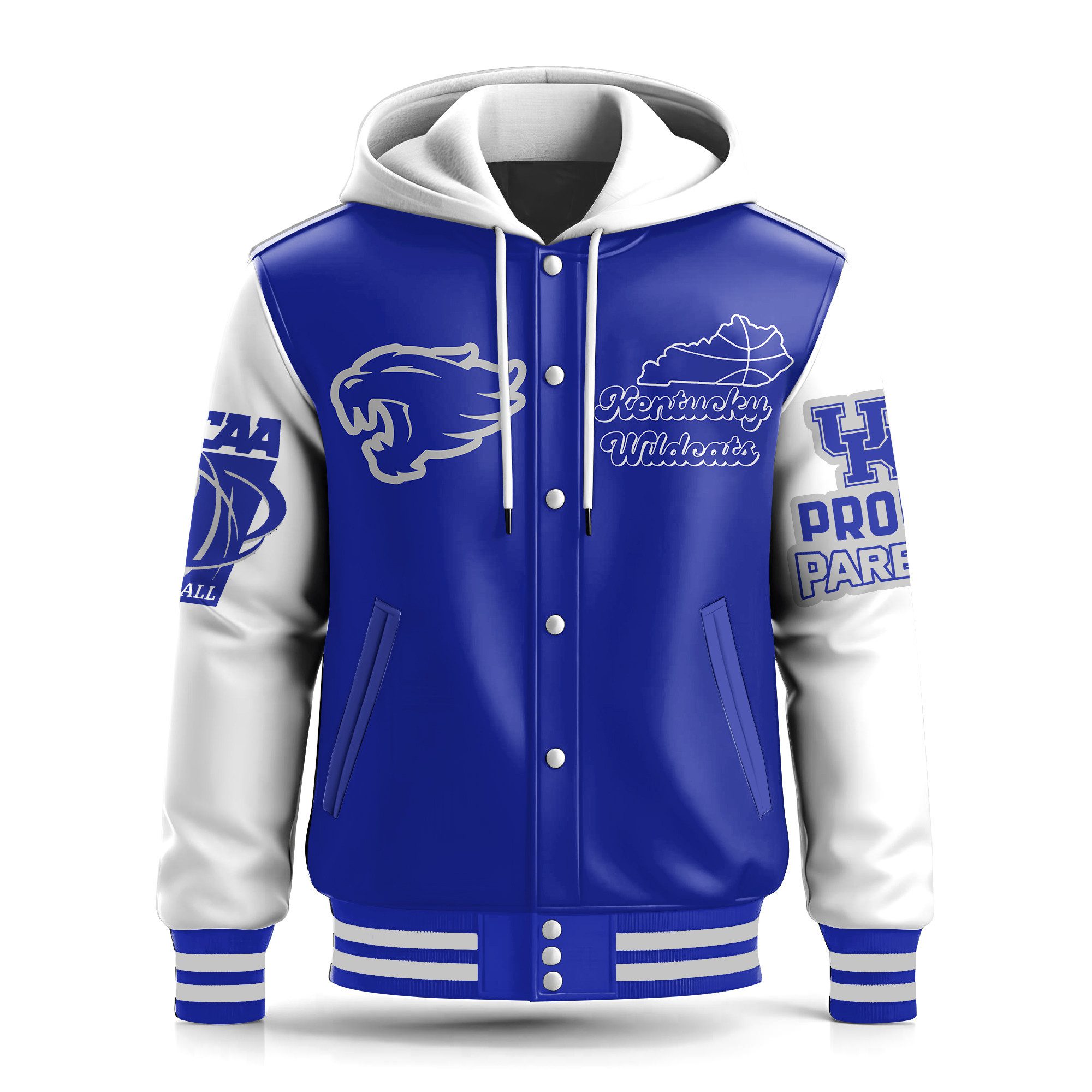 Kentucky-Wildcats-Special-Hooded-Baseball-Jacket-Varsity-Jacket-CHB1257-1