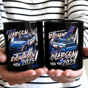 Kyle Larson 2025 NASCAR Cup Series Champion Ceramic Mug