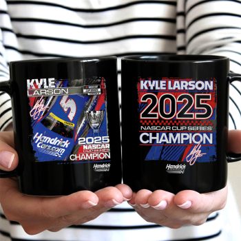 Kyle Larson 2025 NASCAR Cup Series Champion Ceramic Mug