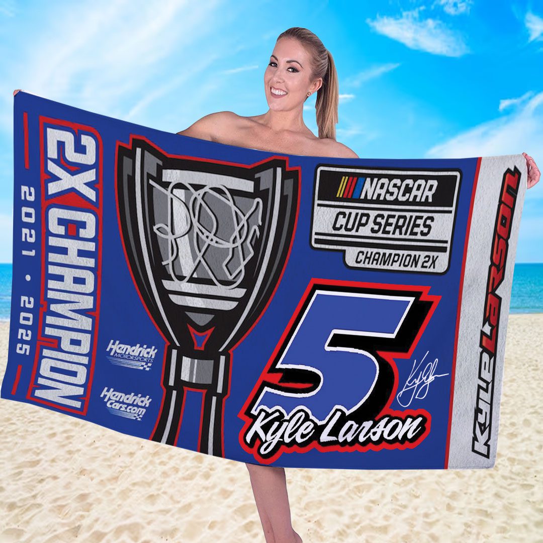 Kyle-Larson-Rectangle-Beach-Towel-TWG1005 Kyle Larson Rectangle Beach Towel TWG1005