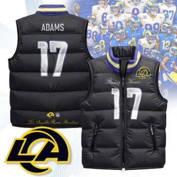 Los Angeles Rams Rivalry Series Puffer Vest Sleeveless Down Jacket- Davante Adams - 17