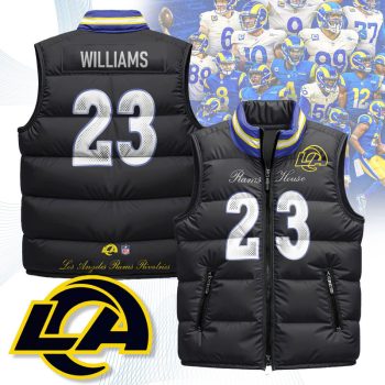 Los Angeles Rams Rivalry Series Puffer Vest Sleeveless Down Jacket- Kyren Williams - 23