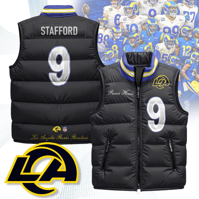 Los-Angeles-Rams-Rivalry-Series-Puffer-Vest-Sleeveless-Down-Jacket-Matthew-Stafford-9 Los Angeles Rams Rivalry Series Puffer Vest Sleeveless Down Jacket- Matthew Stafford - 9