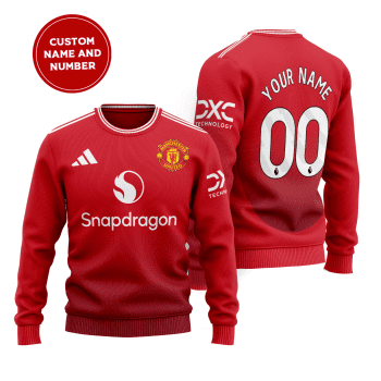 Manchester United Premier League 2024 Home Wool Sweater 23/24 Season SCC1427