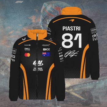 McLaren x Oscar Piastri 3D Stand Collar Puffer Jacket