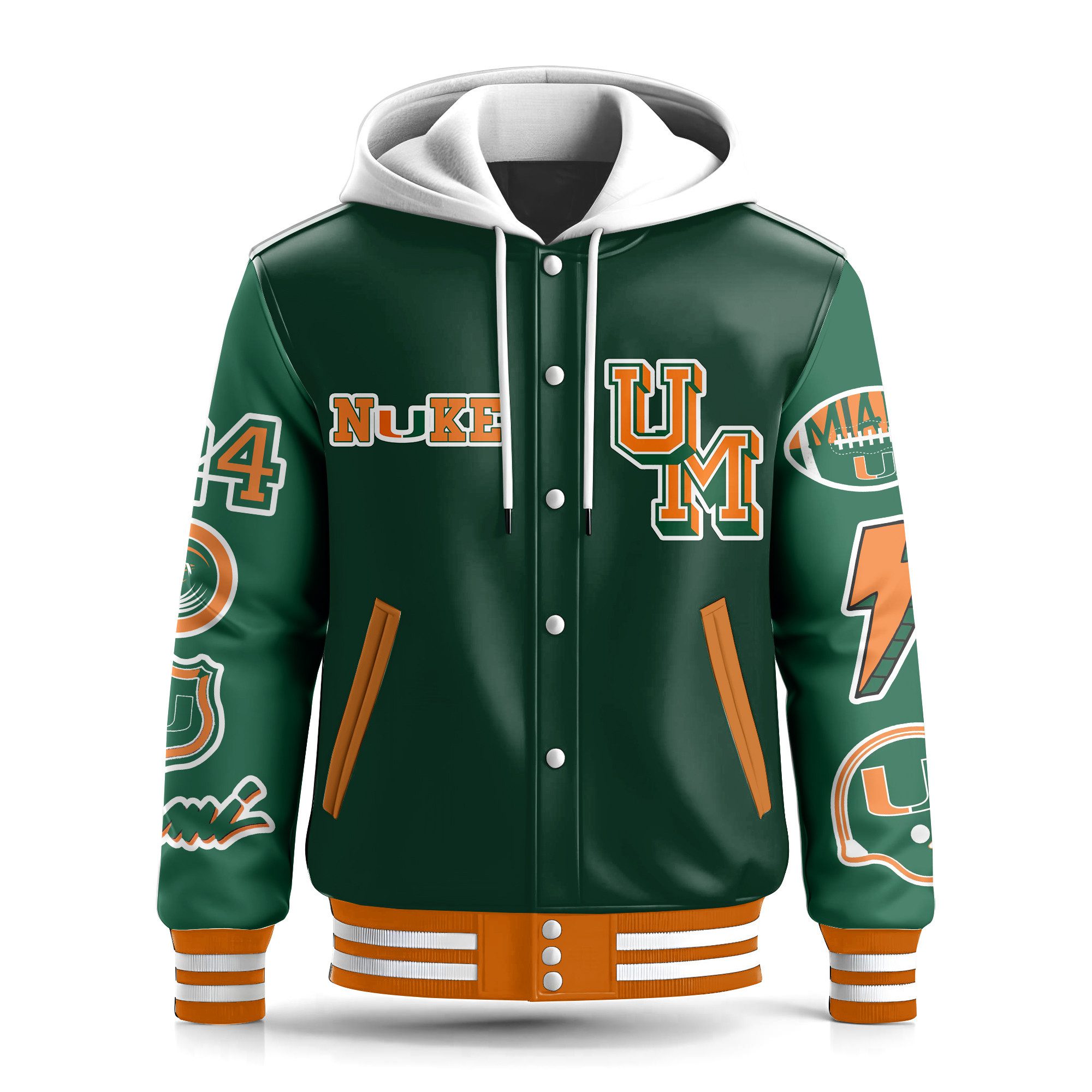 Miami-Hurricanes-Special-Hooded-Baseball-Jacket-Varsity-Jacket-CHB1276-1