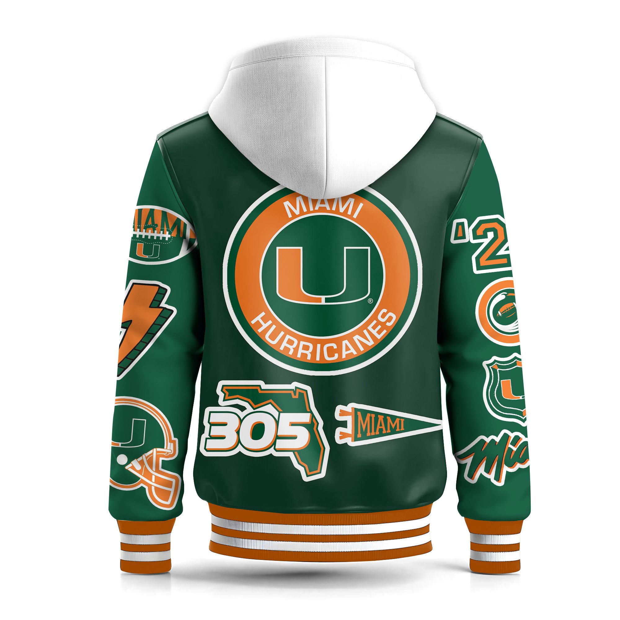 Miami-Hurricanes-Special-Hooded-Baseball-Jacket-Varsity-Jacket-CHB1276-2