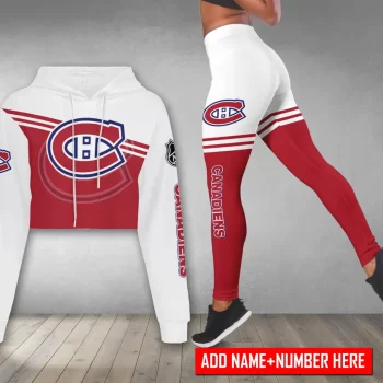 Montréal Canadiens Personalized Combo Croptop Hoodie And Leggings CHL1196