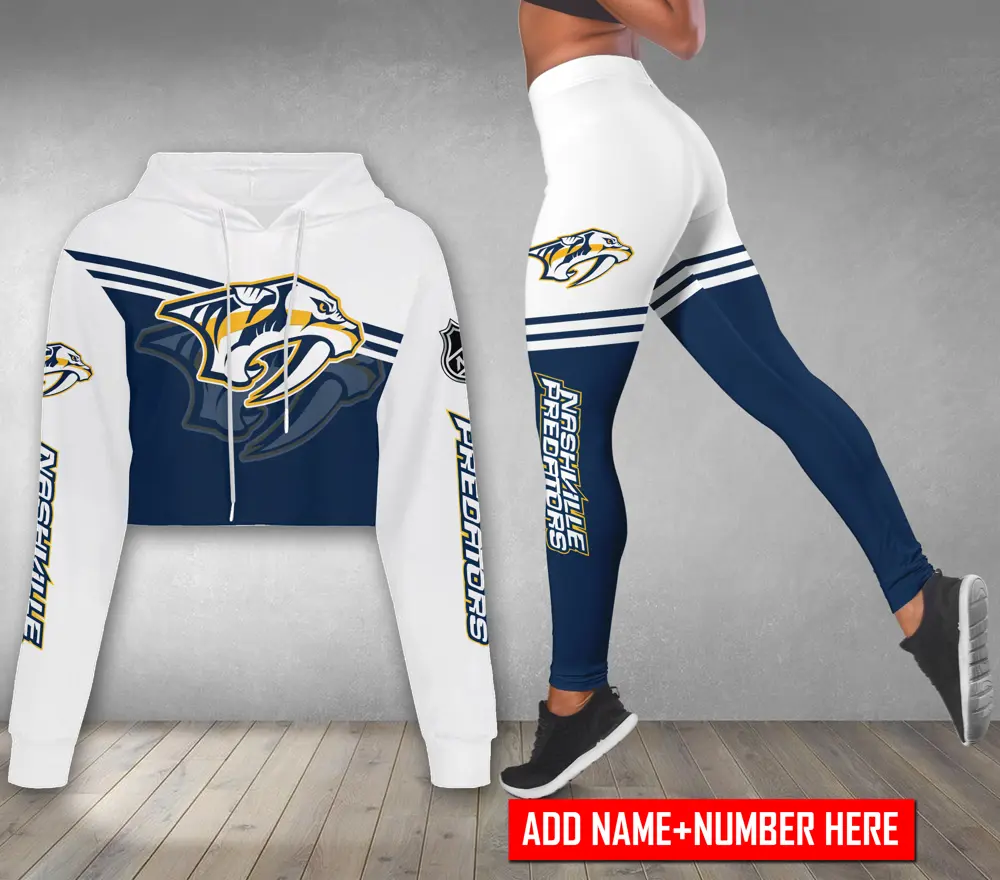 Nashville-Predators-Personalized-Combo-Croptop-Hoodie-And-Leggings-CHL1197 Nashville Predators Personalized Combo Croptop Hoodie And Leggings CHL1197