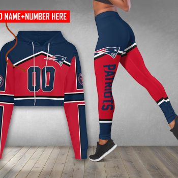 New England Patriots Personalized Combo Croptop Hoodie And Leggings CHL1156