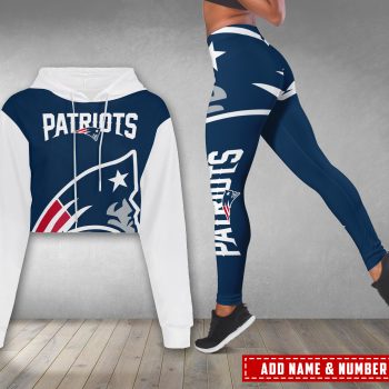 New England Patriots Personalized Combo Croptop Hoodie And Leggings CHL1161